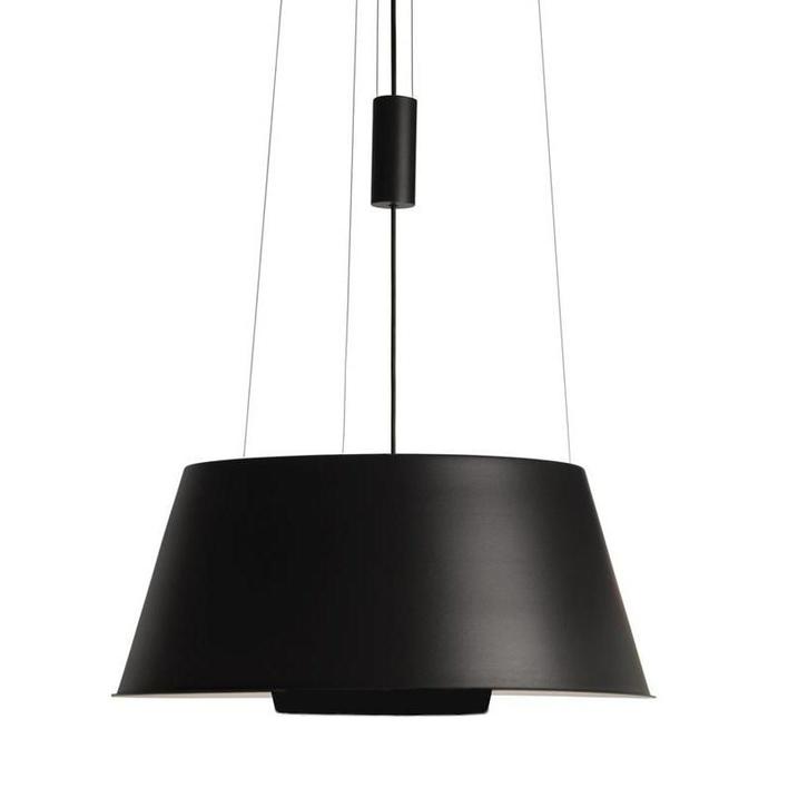 Flot loft lampe i sort
