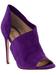 Purple heels sandals in suede